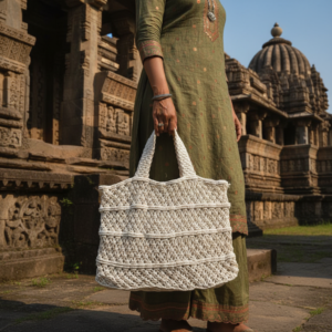 Handcrafted Crochet Tote Bag Design code 80